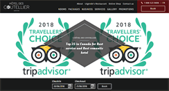Desktop Screenshot of hoteldescoutellier.com